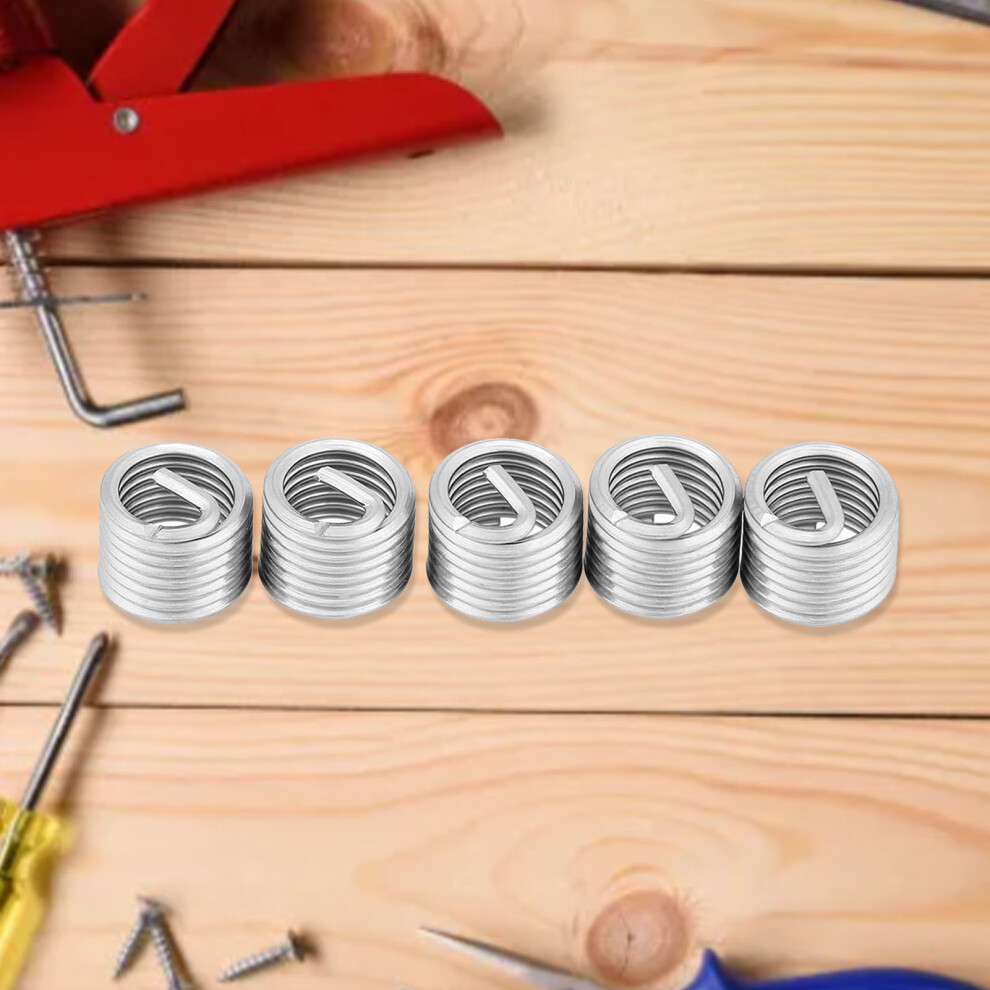 M8 X 1.25 Stainless Steel Helical Thread Inserts 50-Pack Coiled Wire 6921392941006
