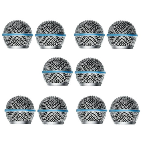 10PCS Microphone Grill Mic Grille Replacement Mic   Mesh for  Beta58A SM58 Pgx24 Slx24