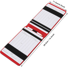 Gift Set: PU Leather Golf Card Holder
