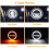 Farol de LED para Motocicleta de 7 Polegadas com Anel de Halo Angel Eyes para  R NineT, para  XVS650A e Lâmpada Indian Chieftain 5