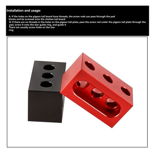 36mm Block Astronomical Telescope Guide Ring Photography Ring Horizontal Elevating Accessories Red