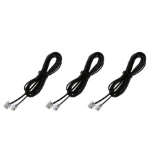3X RJ11 6P4C Telephone Cable Cord ADSL Modem 2 Meters