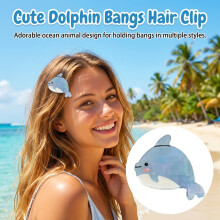 (Light blue dolphin) Cute Ocean Animal Hair Clips - Daily & Gift Use