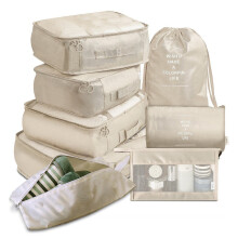 8 PièCes Sac de Rangement de Ensemble BoîTe de Rangement Sac de Rangement pour Bagages Portable VêTements BoîTe à Chaussures Sac de Rangement