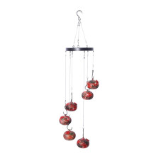Bird Feeders for Outdoors, Glass Bird Feeders for Outdoors Hanging Ant and Bee Proof 2024 New Wind Chime C