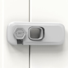 (Light Grey) Baby Safety Lock - Anti-Pinch Cabinet & Drawer Lock