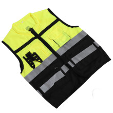 Reflective Vest XL Yellow-Black Adjustable Warp