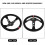 Auto Racing Lenkrad 35cm Rot mit 反绒 Bezug 3
