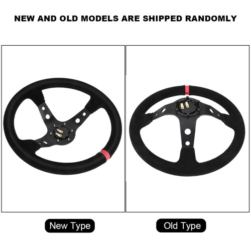 Auto Racing Lenkrad 35cm Rot mit 反绒 Bezug 2