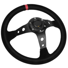 Auto Racing Lenkrad 35cm Rot mit 反绒 Bezug