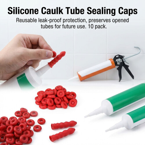 (red, 50 per pack) Anti-Leak Glue Nozzle Cap Cover 1