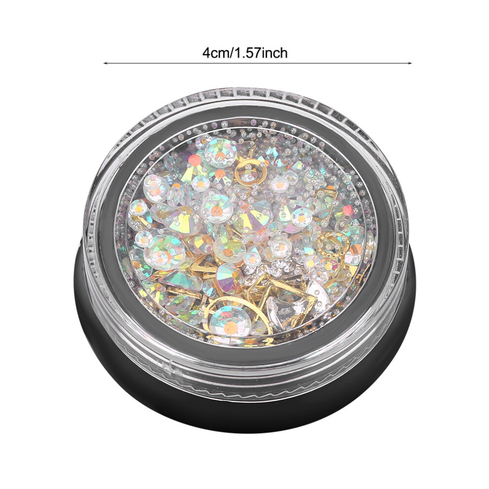 Sharp Bottom Glitter Nail Art Rhinestones