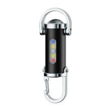 Mini Keychain Flashlight Rechargeable LED Light with 7 Modes Pocket Torch for Camping Hiking