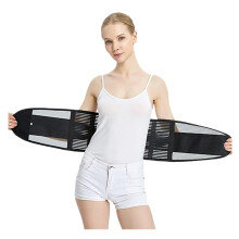 Back Support Belt for Lower Back Pain Relief, Adjustable Lumbar Support Brace, Large Black Waist Trainer
