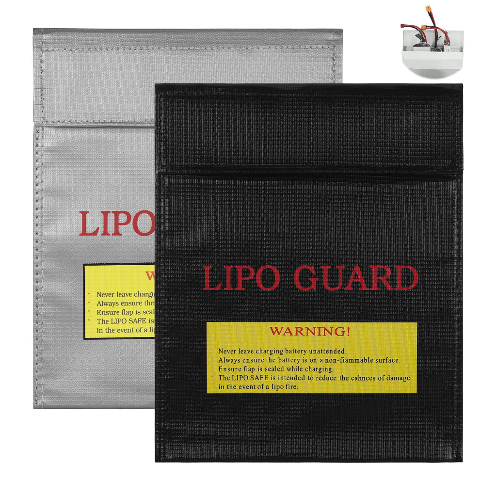 Lipo Battery Safe Bag Set, 30X23cm Fireproof Storage For Charging, Transport And Valuables 9771547389538