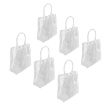 30Pcs Clear PVC Gift Bags 20x20x8cm Reusable Tote for Shopping & Gifts