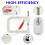 Pearl Setting Machine Hand Press Tools with 5 Size of Round White Pearl Beads Rivet Studs for Decorating Clothes 3
