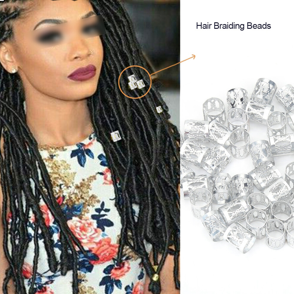 50pc Hair Braiding Beads Cuff
