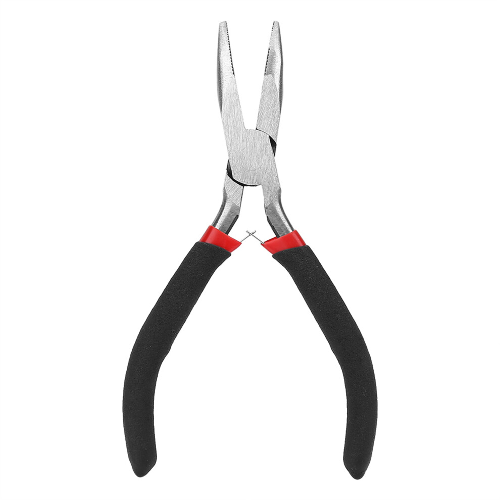 Brown Hair Extension Kit With Pulling Hook & Pliers 4Pcs Micro Rings 500Pcs