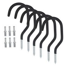 Heavy Duty Bike Wall Mount Hooks Set for Garage Storage, SpaceSaving Vertical Bicycle Rack 6pcs