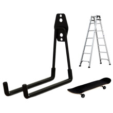 Garage Storage Hooks Heavy Duty Wall Mounted with Rubber Tips for Ladder and Tool Organization