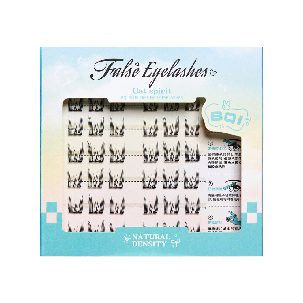 Reach-Tools (Cat Elf) Glueless Cluster Eyelashes For Beginners - Easy & Time-Saving