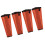 4Pcs Orange Teslin Mesh Horse Fly Boots Breathable 1