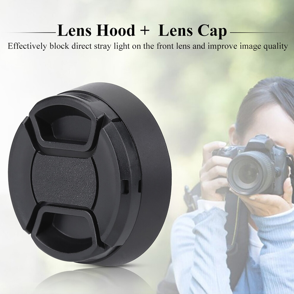 43Mm Aluminium Lens Hood And Plastic Cap Black 7806371639657