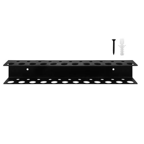 Screwdriver Organizer Wall Mounted Tool Rack Holds 23 Tools Durable Steel for Garage Workbench
