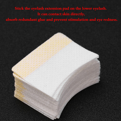 80pcs Disposable Cotton Eyelash Extension Patch Stickers, 4.5x3.5cm 2
