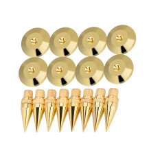 Audio-Lautsprecher Spike-Füße Kupfer 6 x 36 mm Isolationsständer 8 Paare Basisunterlagen