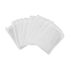 10pcs Nylon Filter Bags 1.5mm Mesh 10x15cm White