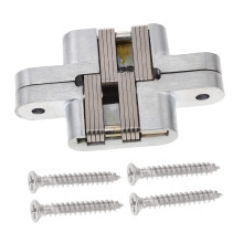 Stainless Steel Self Closing Door Hinge Adjustable Concealed Cabinet Hinge Compact Size 9.30x5.30x1.80 cm