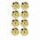 8 Copper Speaker Shock Absorber Pads 25x4mm Gold 1