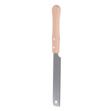 Scie à main en acier SK5 à une seule face, 17 dents, poignée en bois pour travaux de menuiserie
