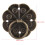 20x Ringgriff Eisen Möbel Altmessing Blumenmuster 6