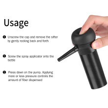 Professioneller Haarfaserspray-Atomizer - Schwarz, Kompakt, 37g