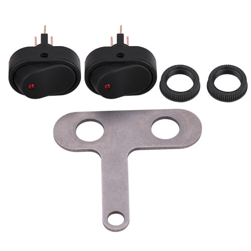 12V Motorcycle LED Headlight Switch with Indicator, Waterproof, Universal 1