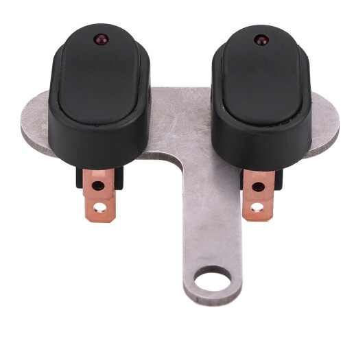 Durable 12V Bike Headlight Switch Red Indicator 1