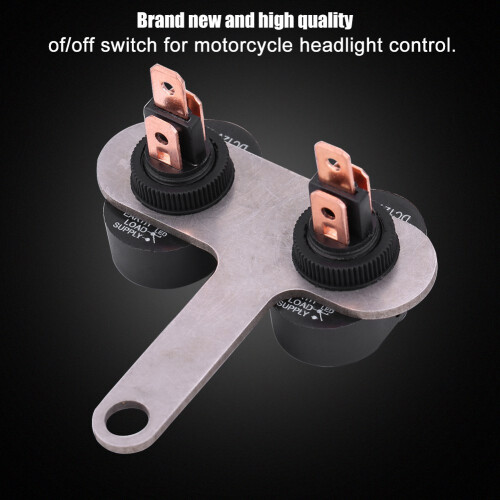 12V Motorcycle LED Headlight Switch with Indicator, Waterproof, Universal 2