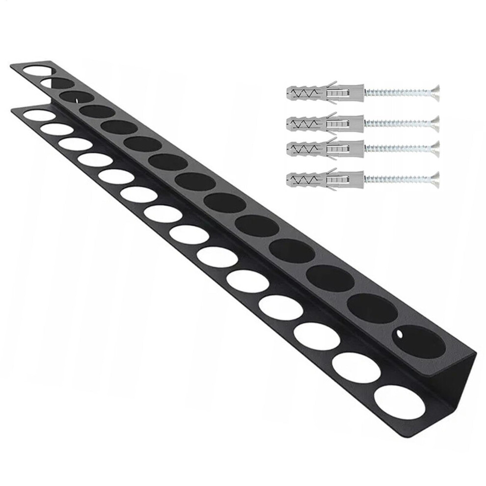 Tool Organizer Screwdriver Rack With 14 Slots, Heavyduty Steel Wall Mounted Workbench Storage 9092120016789
