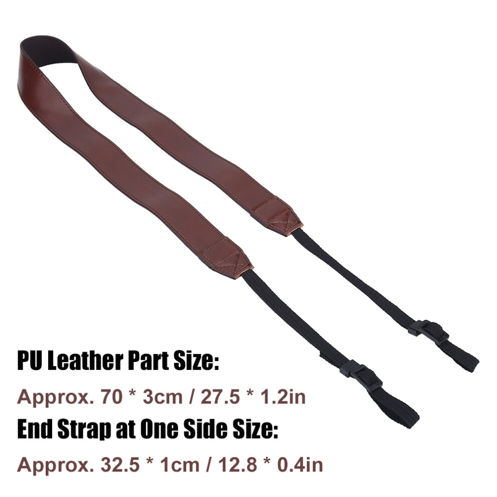 Secure Pu Leather Camera Neck Belt Strap 7790334324028