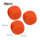 30PCS 16MM Orange Plastic Dice Set for Games, Math & DIY 2