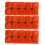 30PCS 16MM Orange Plastic Dice Set for Games, Math & DIY 3