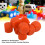 30PCS 16MM Orange Plastic Dice Set for Games, Math & DIY 4