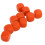 30PCS 16MM Orange Plastic Dice Set for Games, Math & DIY 9