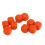 30PCS 16MM Orange Plastic Dice Set for Games, Math & DIY 12