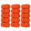 30PCS 16MM Orange Plastic Dice Set for Games, Math & DIY 13