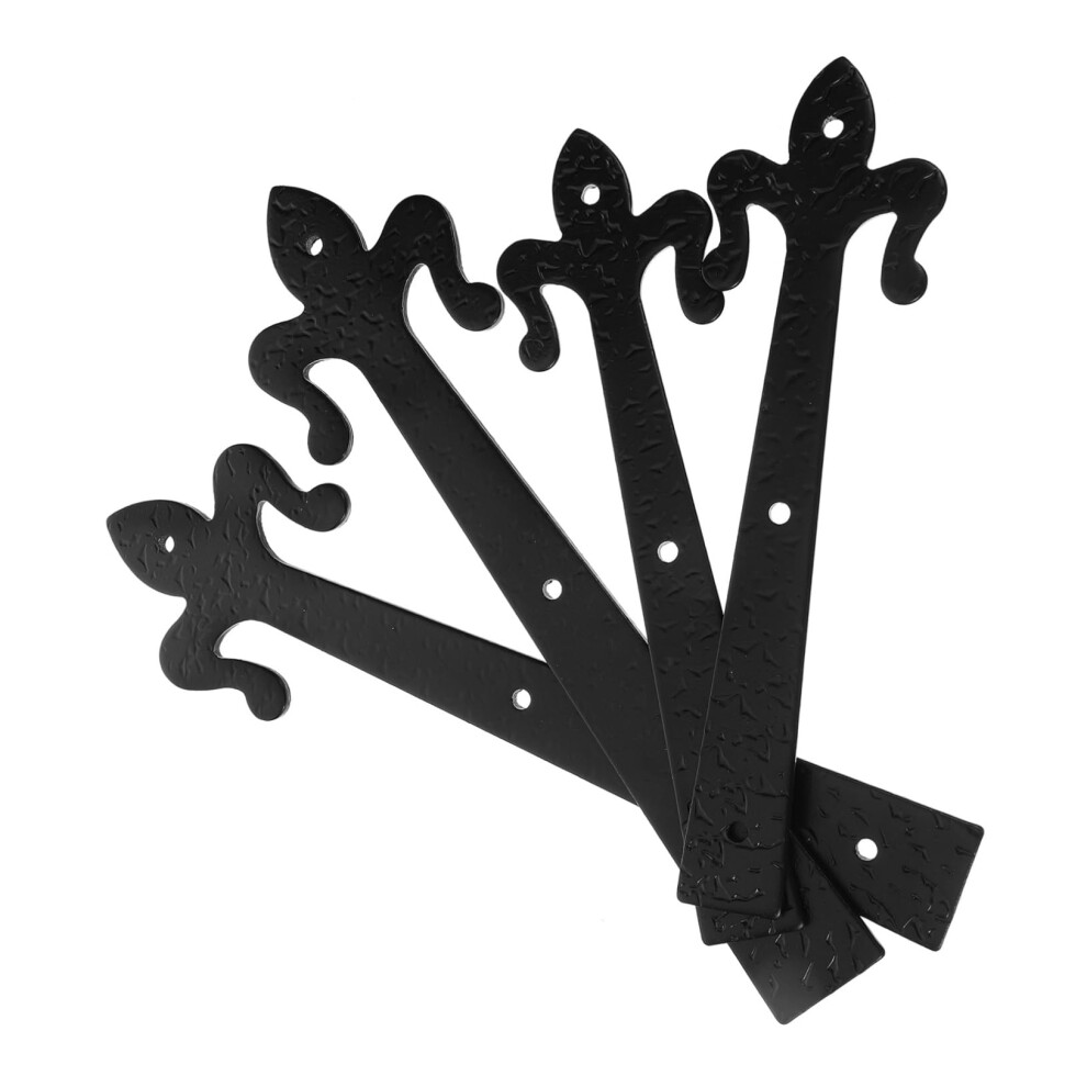 Garage Door Decorative Hardware Kit With Durable Iron Hinges And Flat Chain Handle Carriage House Style 9169991490793