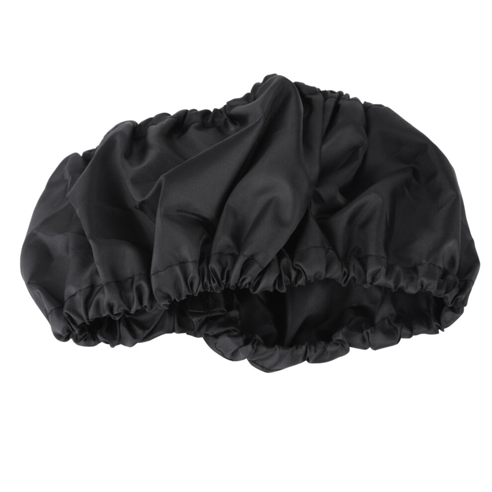 4pcs Baby Stroller Wheel Covers Dustproof Fit 12-16cm & 18-25cm Black
